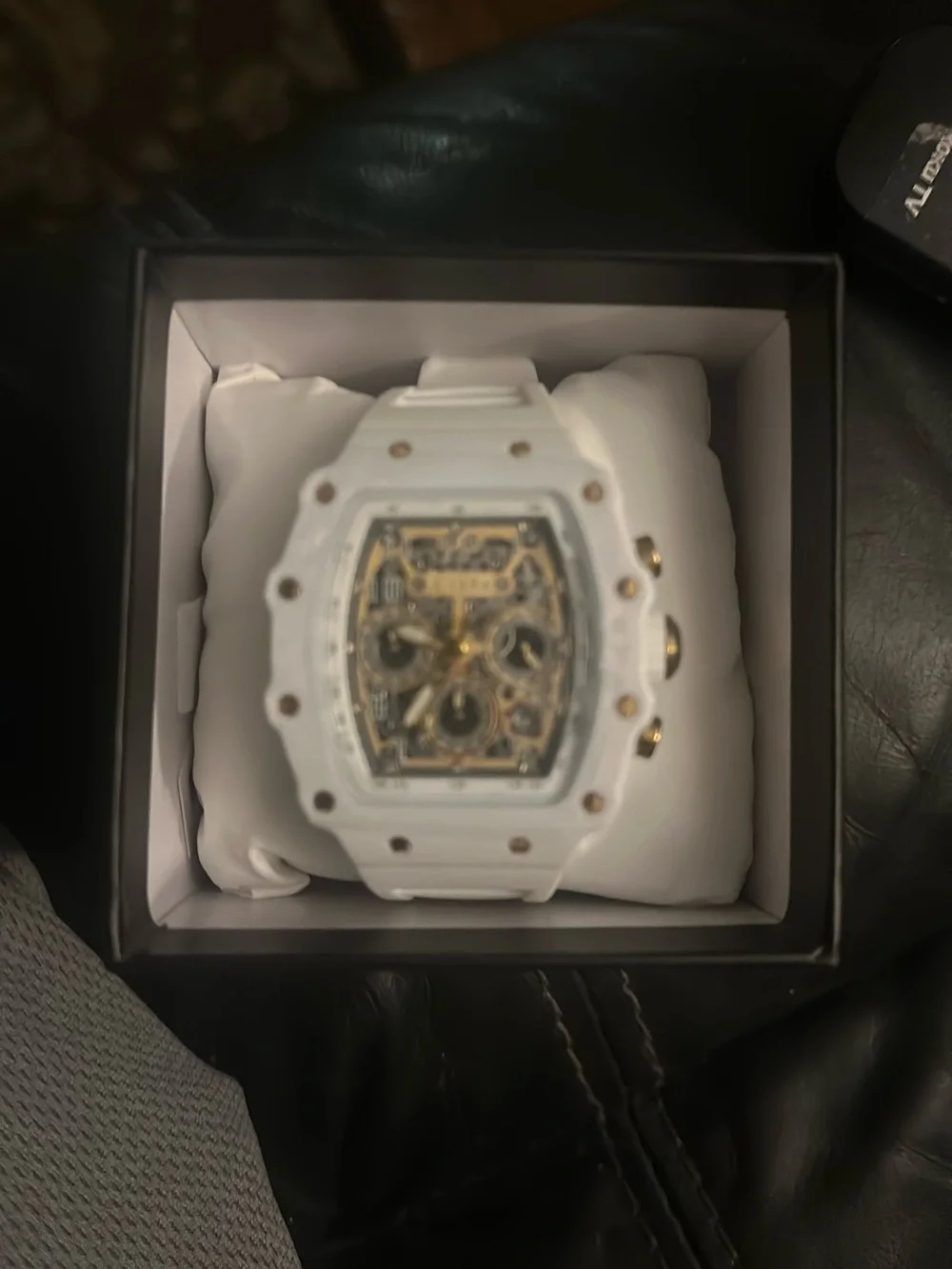 Invicta White and Gold Sport Chronograph Watch